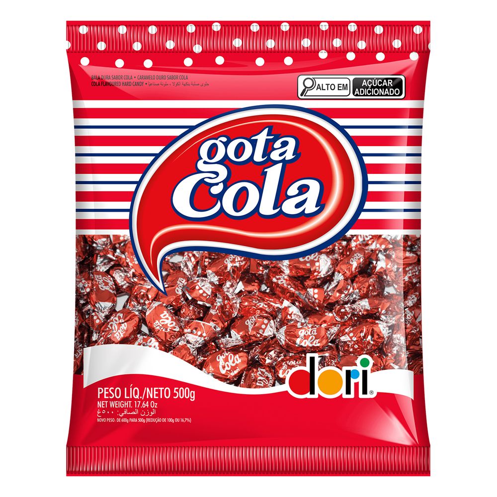 Bala Gota Cola 500g - Dori-1- Bala Gota Cola 500g - Dori-1-
